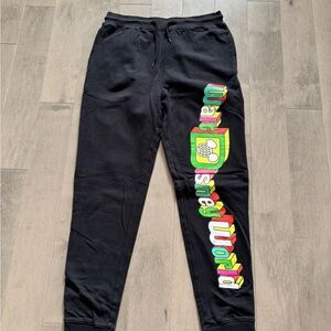 Disney World Adult Black Joggers